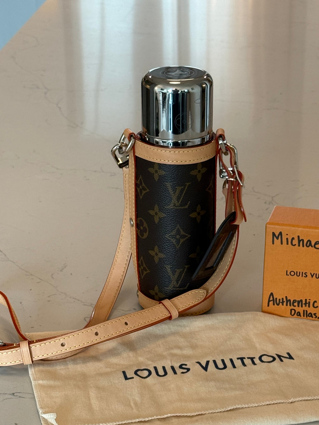 Louis Vuitton Monogram Bottle & Holder