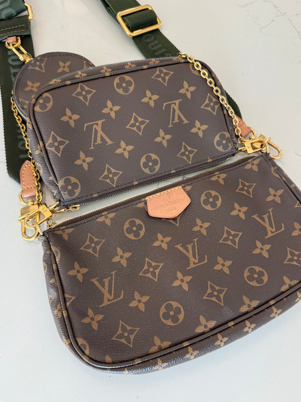Louis Vuitton Multi Pochette Accessories Khaki