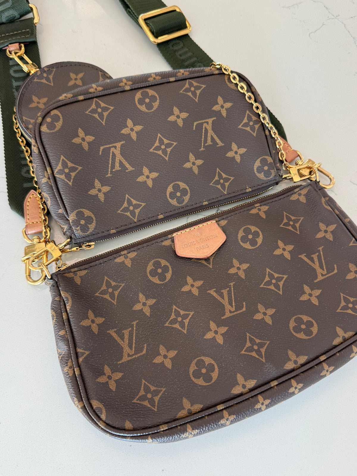 Louis Vuitton Multi Pochette Accessories Khaki