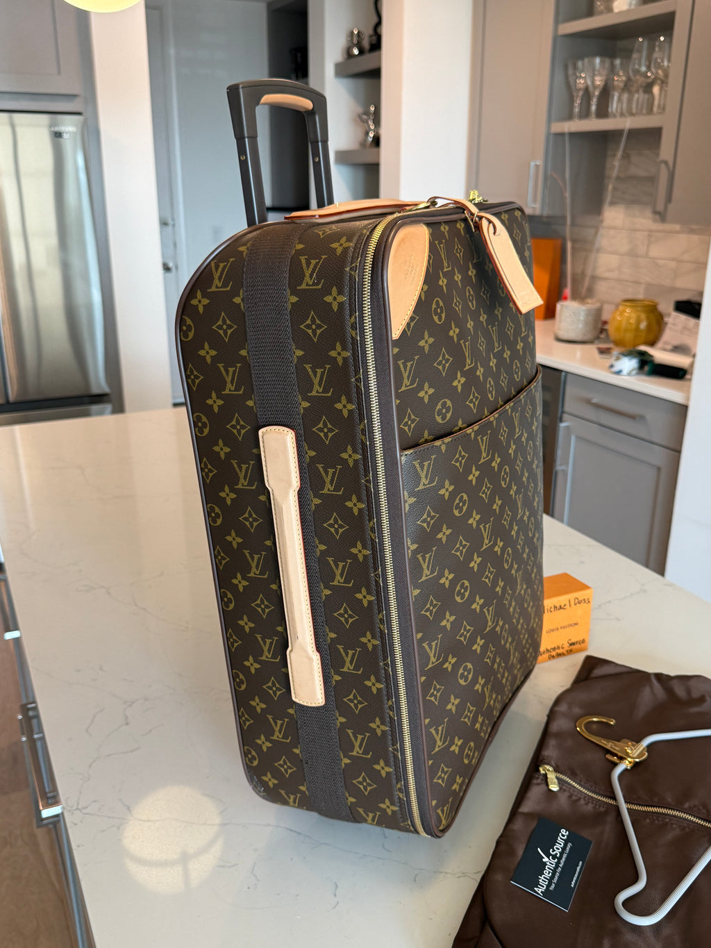 Louis Vuitton Pegase 55 with Garment Bag Set