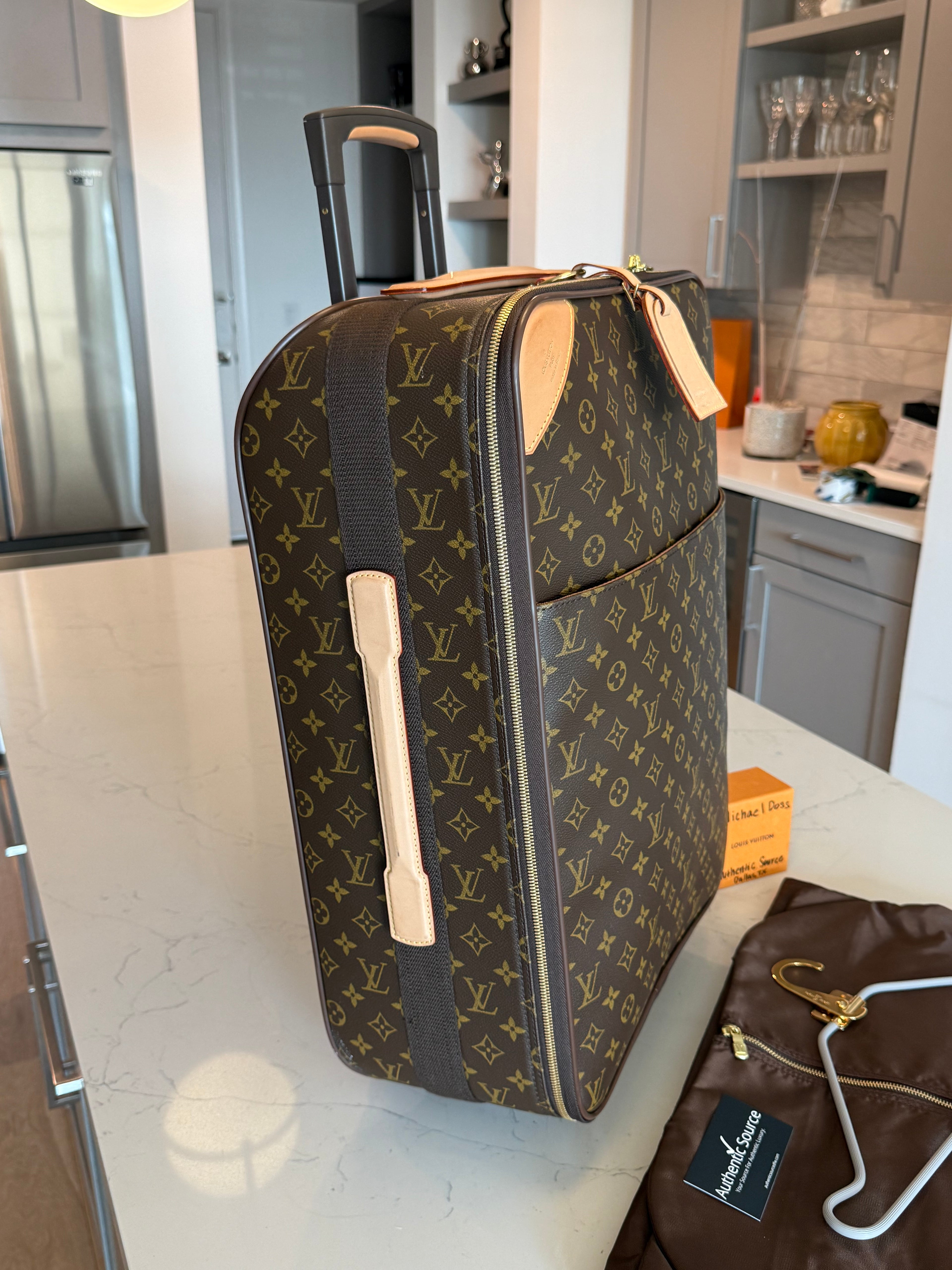 Louis Vuitton Pegase 55 with Garment Bag Set