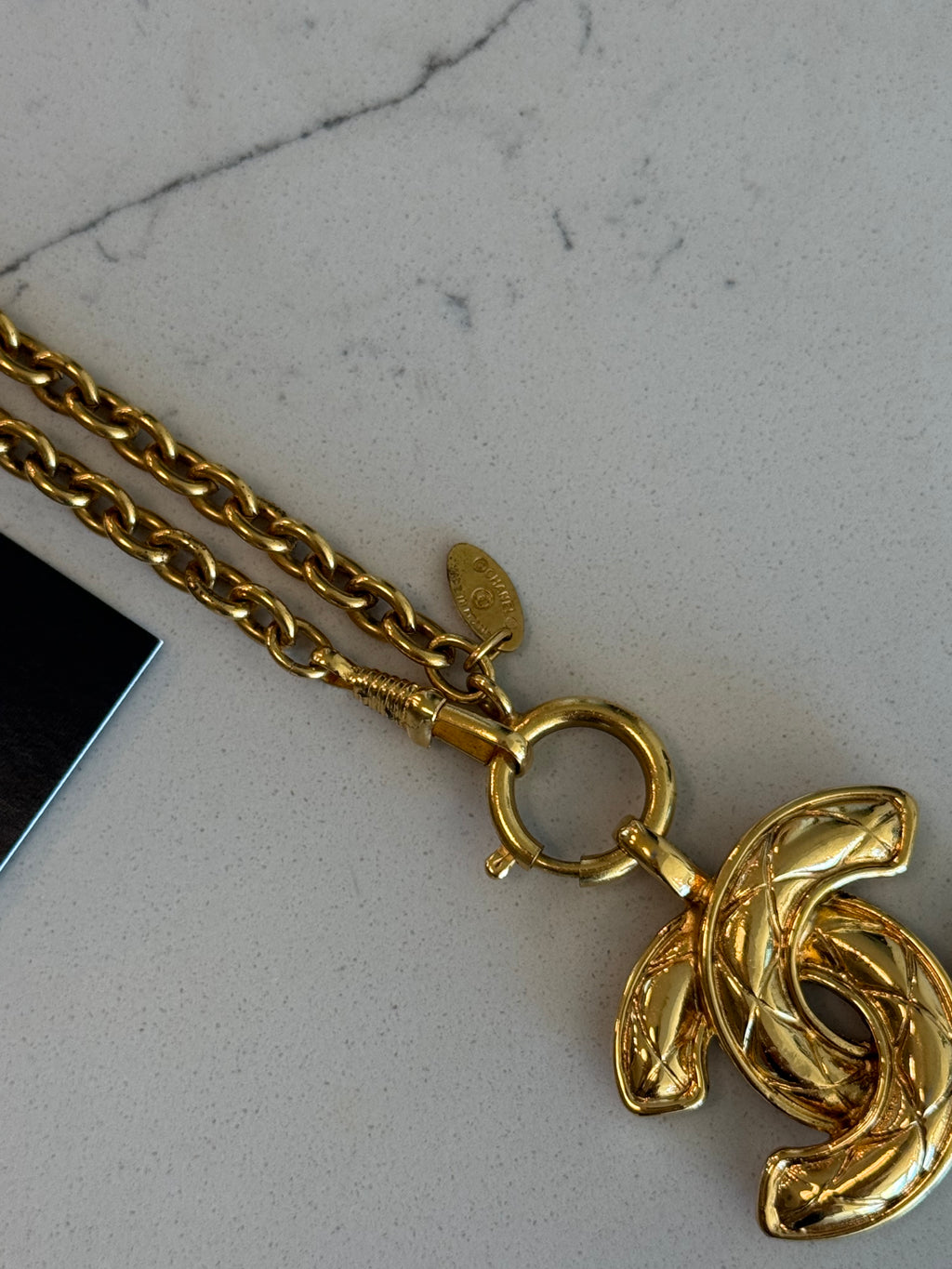 CHANEL Coco Mark Necklace Large