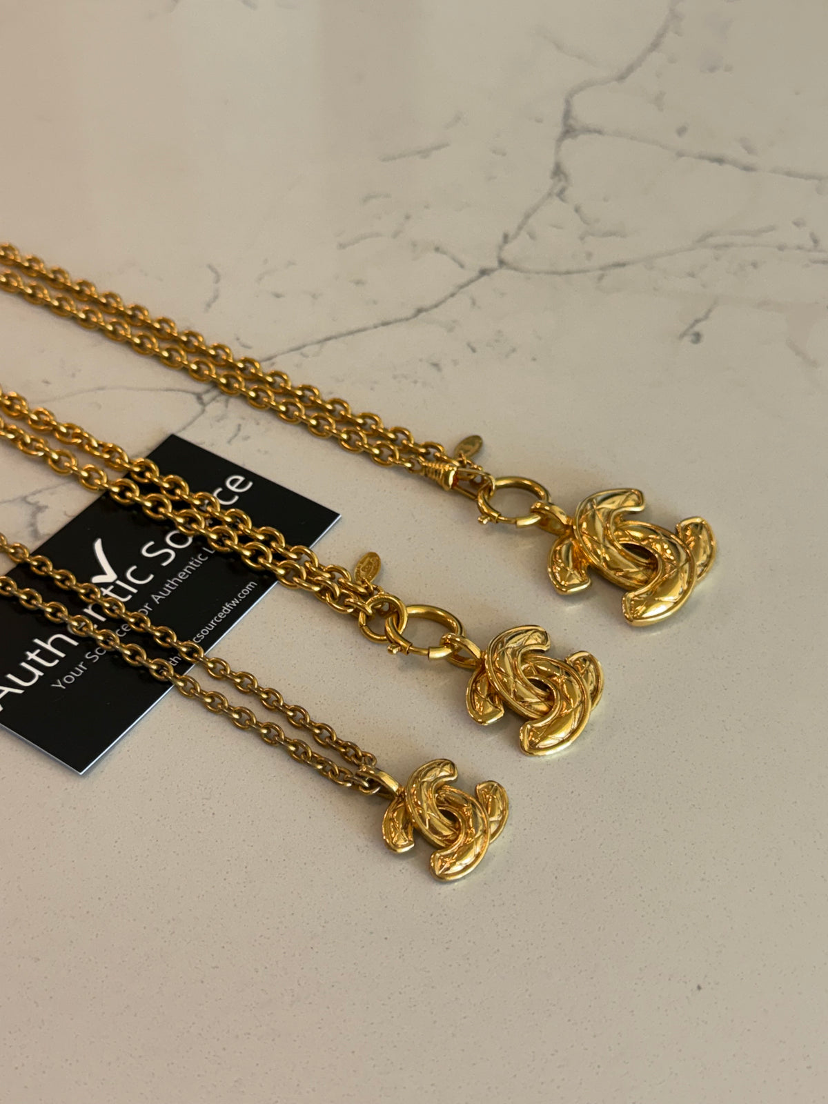 CHANEL Coco Mark Necklace Large