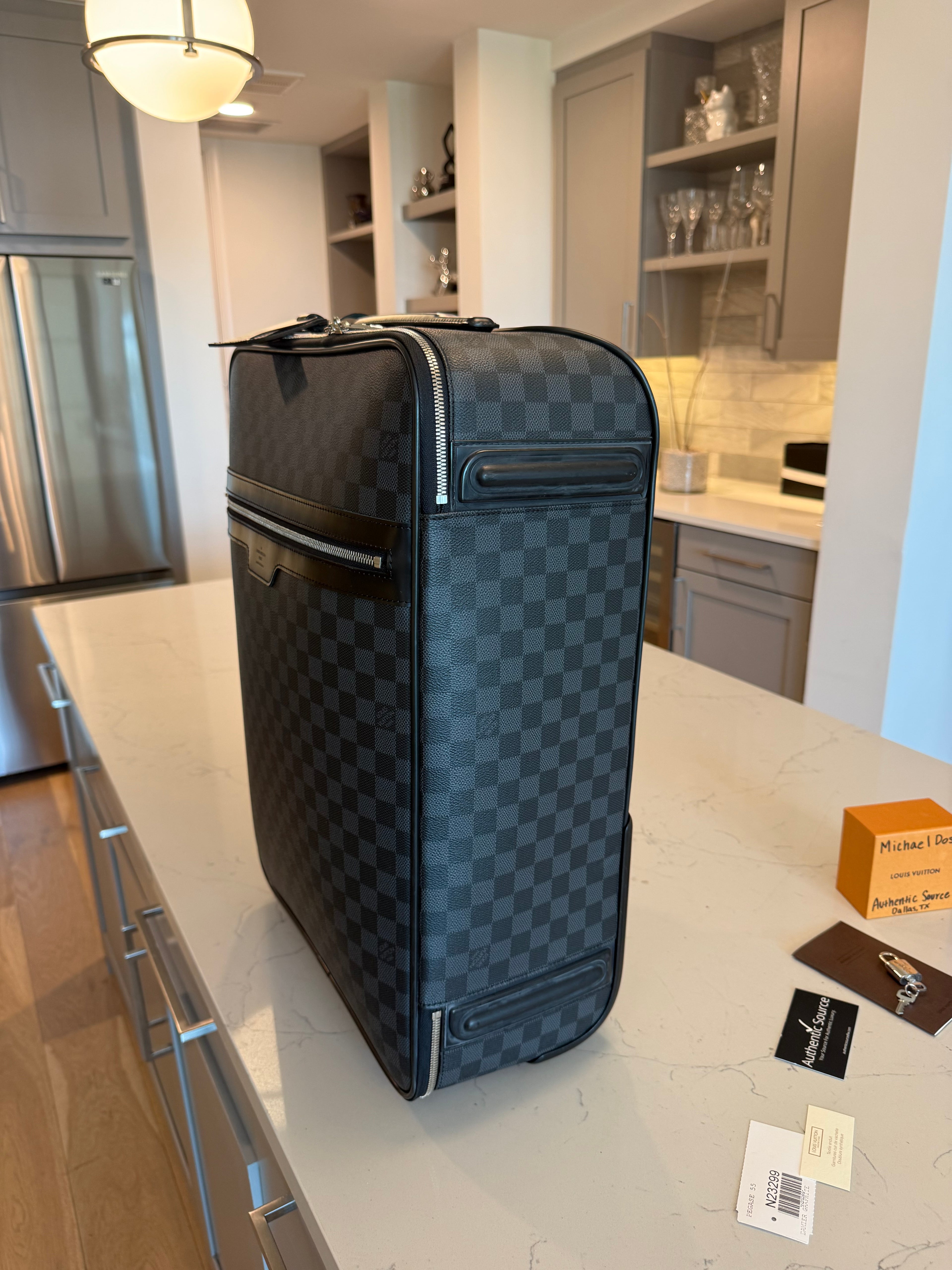 Louis Vuitton Pegase 55 Rolling Luggage DG