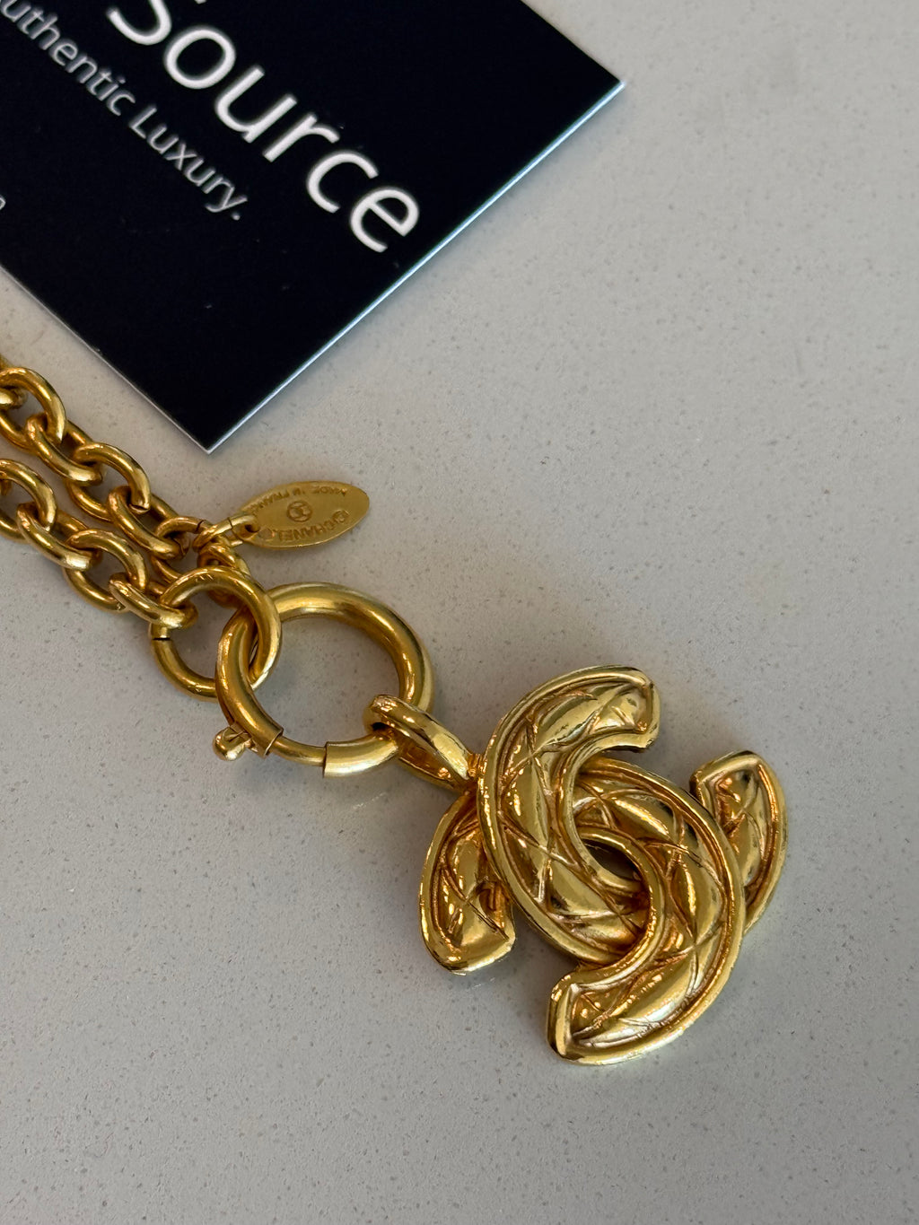 CHANEL Coco Mark Necklace Medium