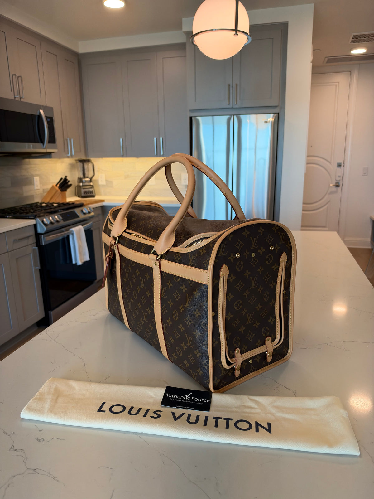 Louis Vuitton Sac Chein Pet Carrier New Model