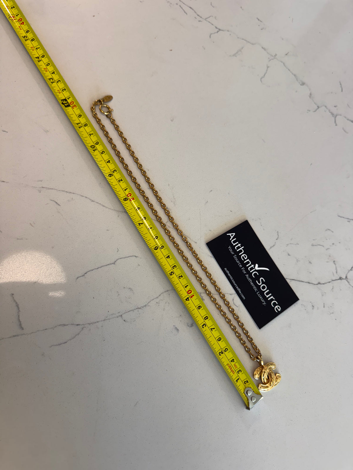 CHANEL Coco Mark Necklace Small