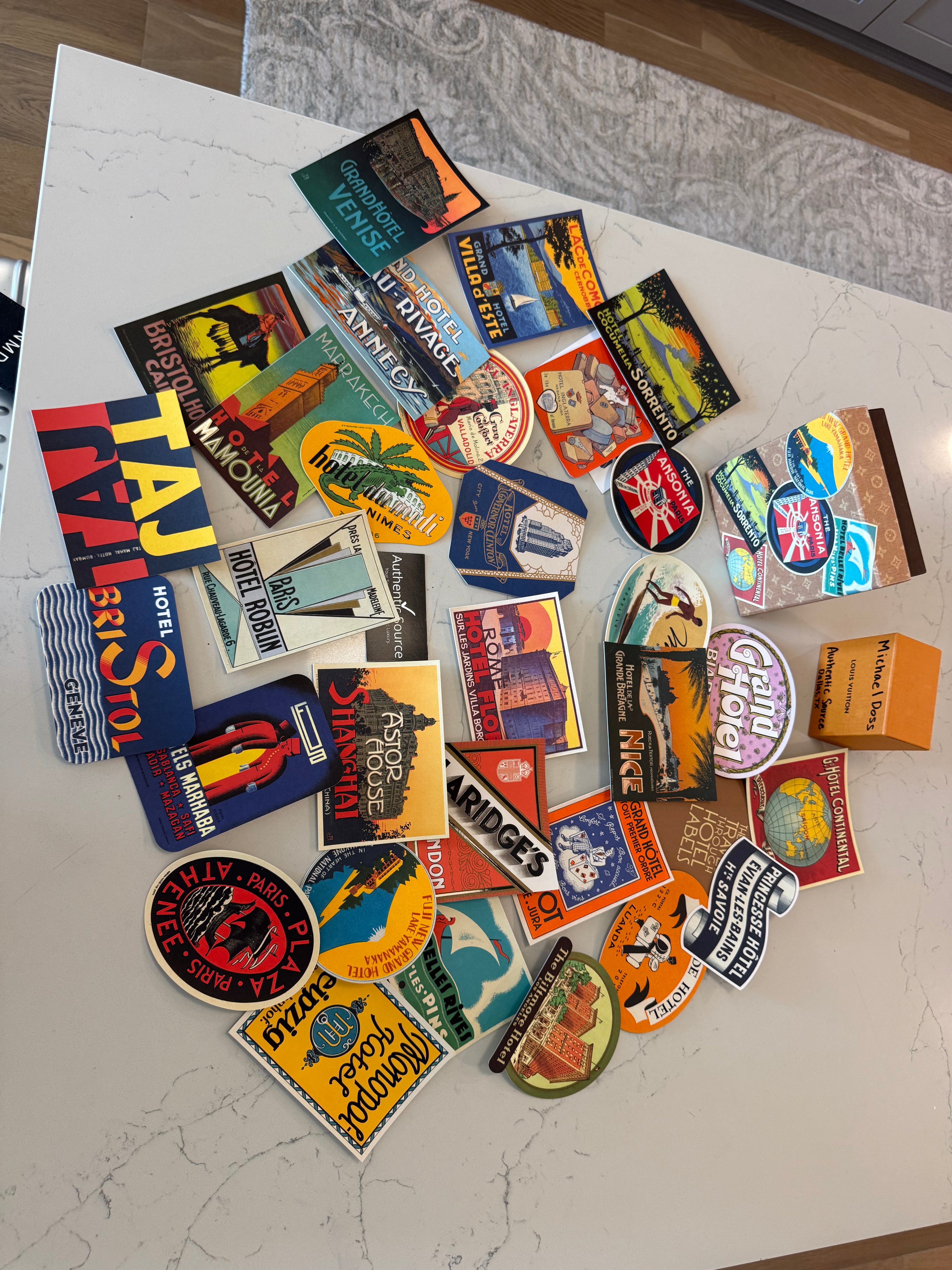 Louis Vuitton Collectors Hotel Post Cards/Stickers