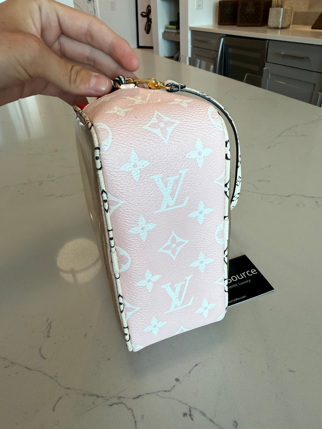 Louis Vuitton Beach Pouch Red Giant Monogram Rare