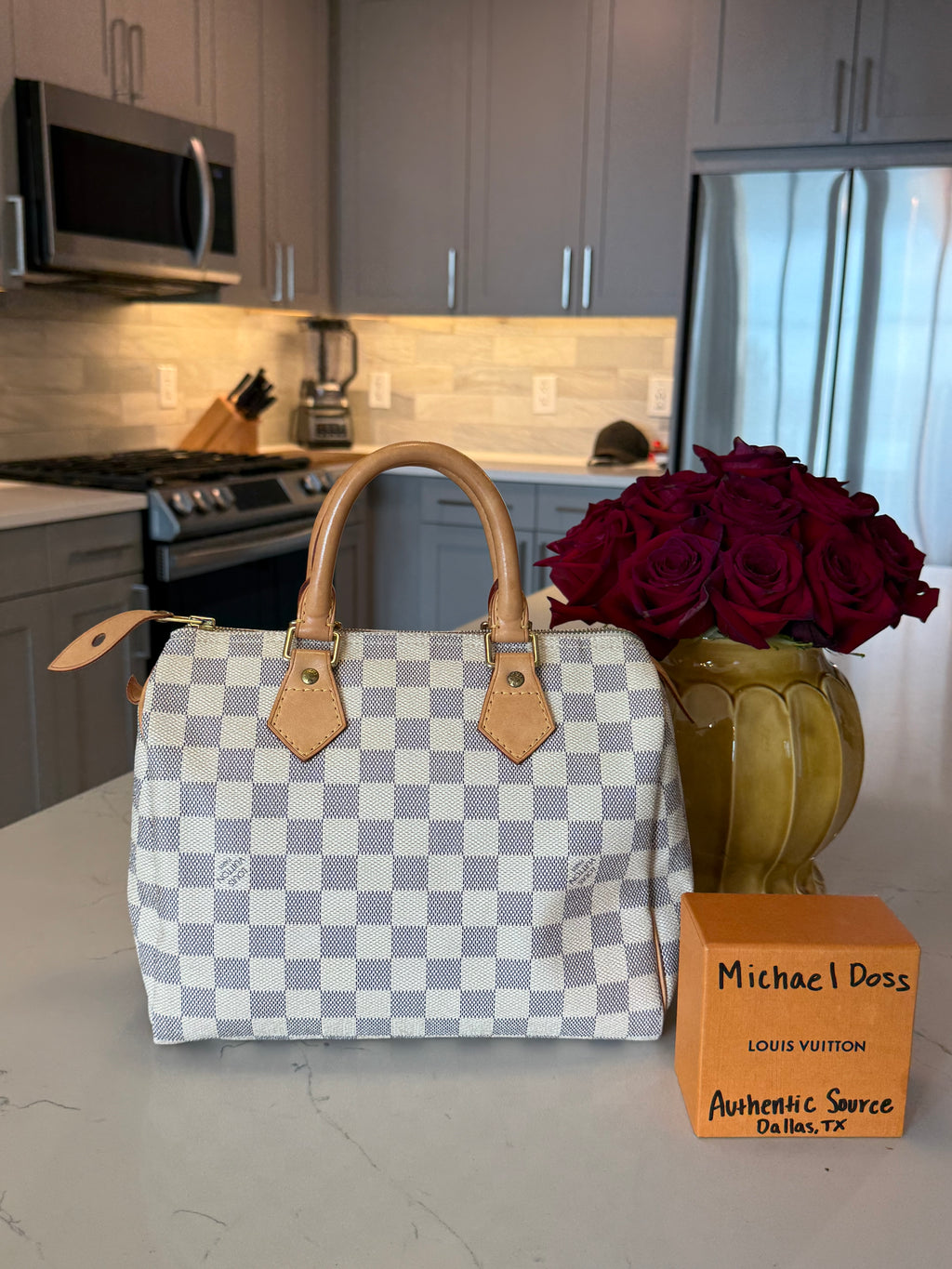 Louis Vuitton Speedy 25 Damier Azur