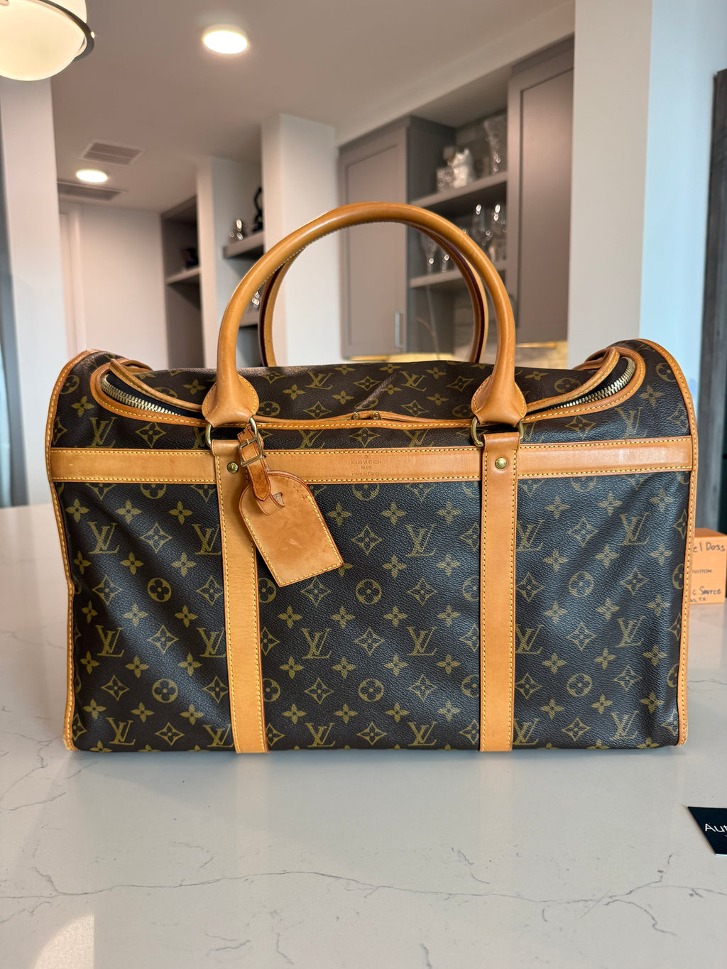 Louis Vuitton Pet Carrier Sac Chein 50