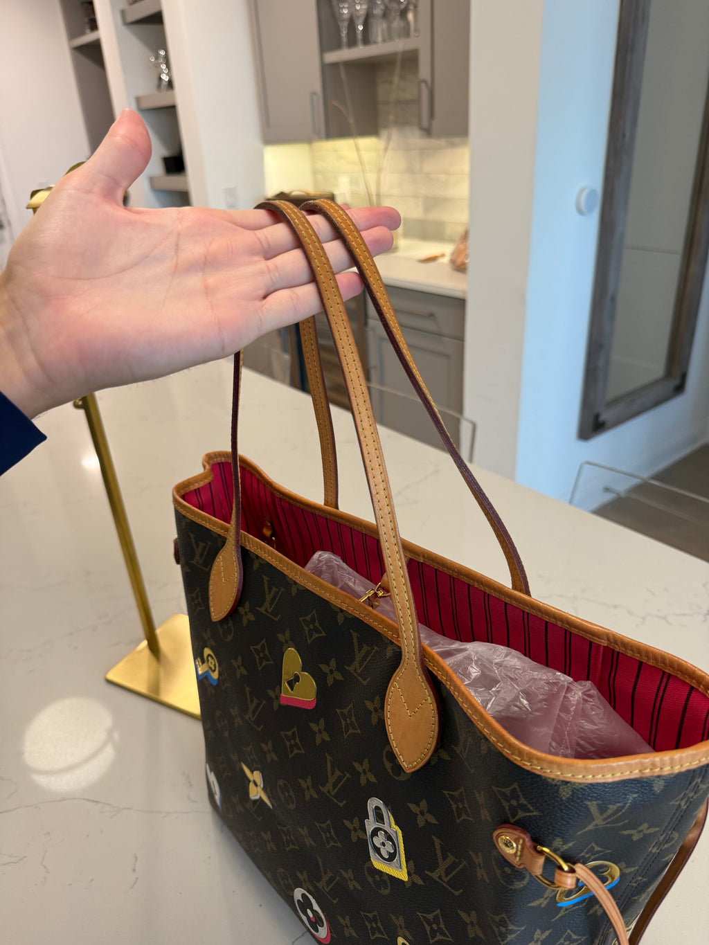 Louis Vuitton Neverfull MM Love Lock Limited Edition