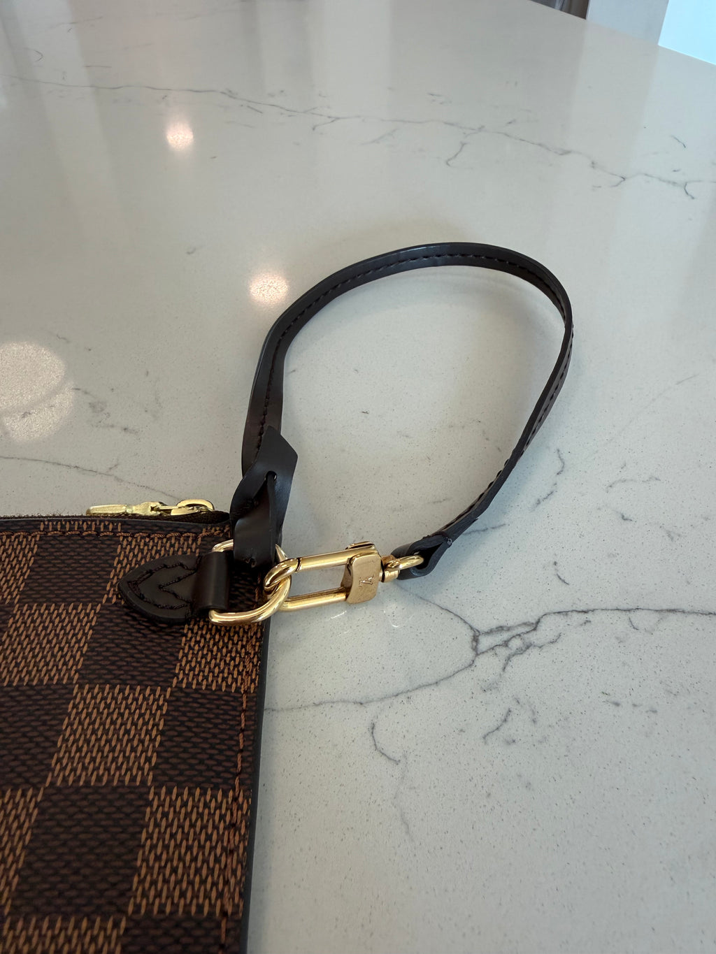 Louis Vuitton Neverfull MM Damier Ebene with Pouch