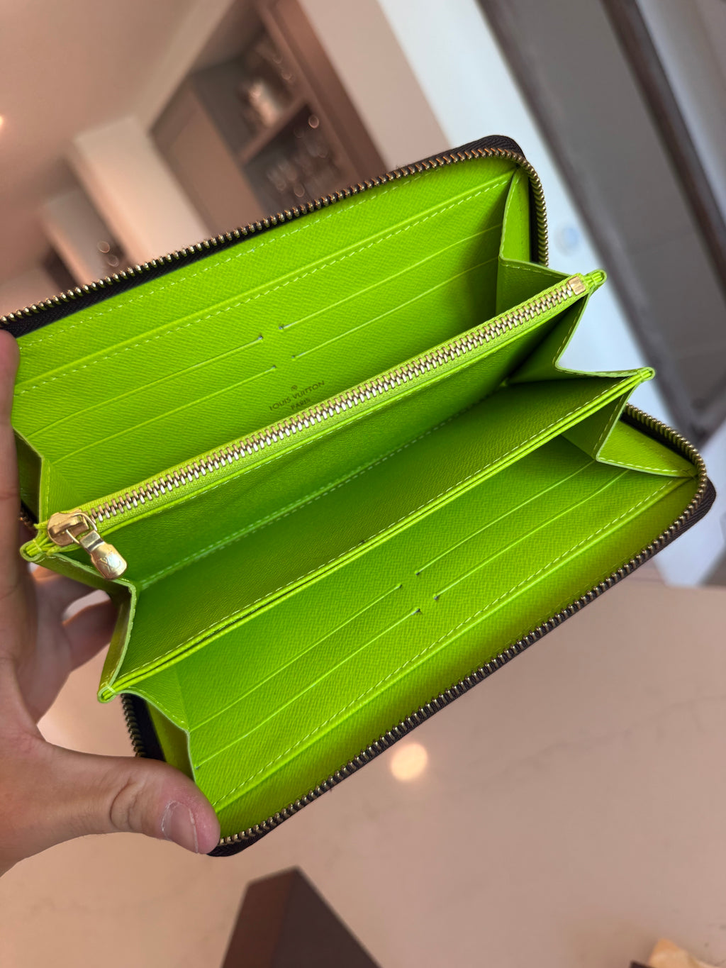 Louis Vuitton Green Graffiti Zippy Wallet, Stephen Sprouse