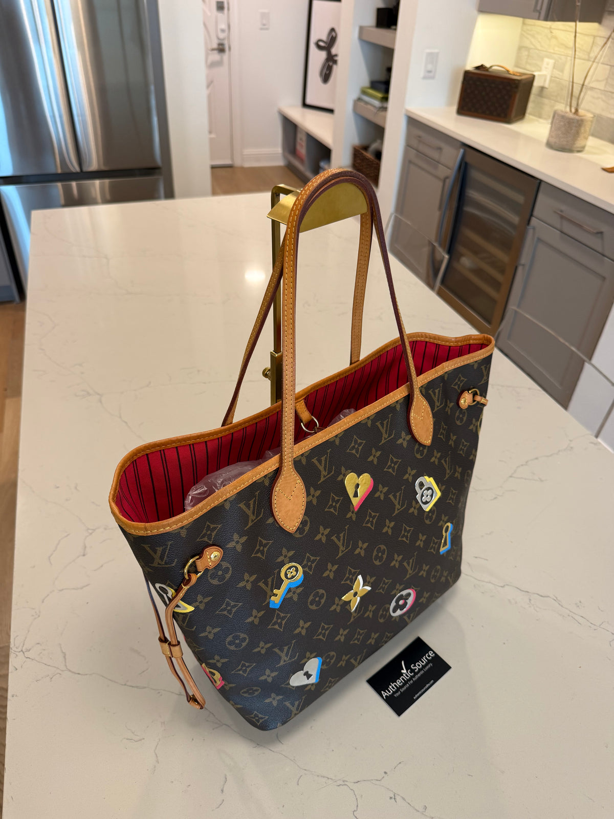 Louis Vuitton Neverfull MM Love Lock Limited Edition