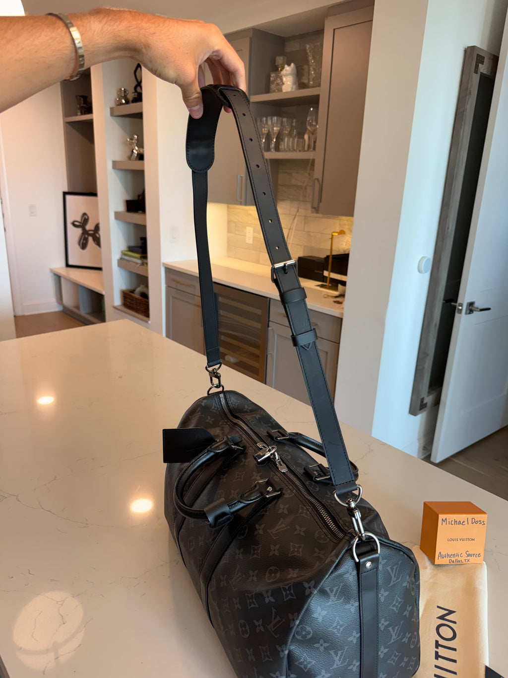 Louis Vuitton Keepall 45 Bandouliere Eclipse