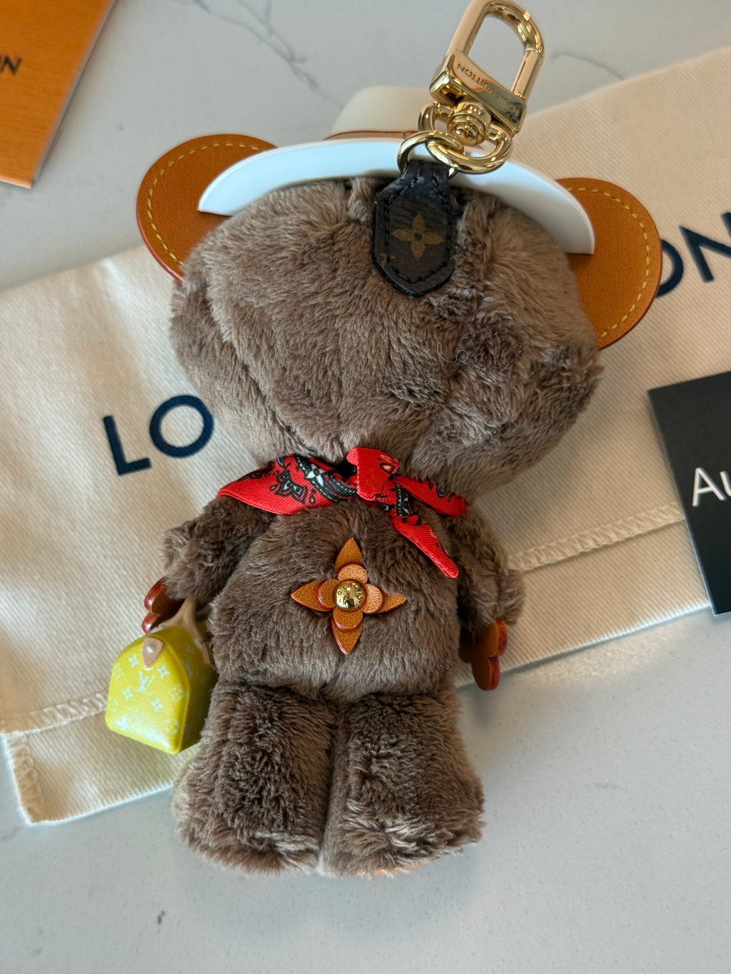 Louis Vuitton Bear Bag Charm with Box