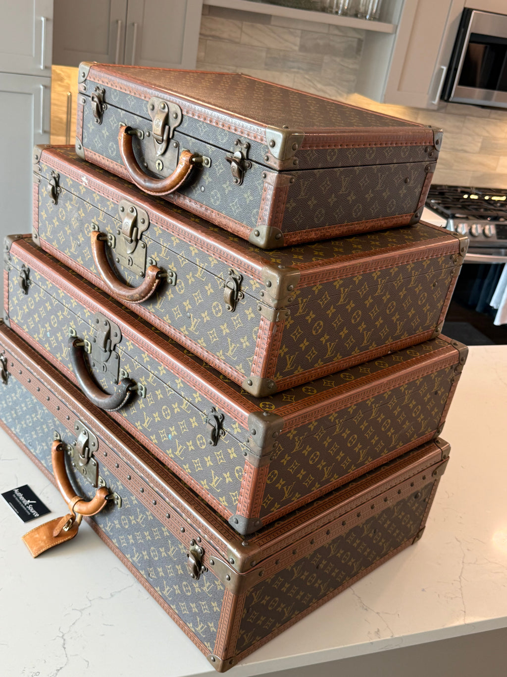 Louis Vuitton Stack of 4 Trunks