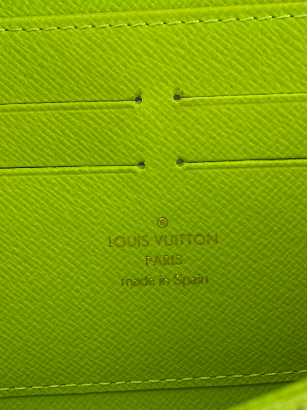 Louis Vuitton Green Graffiti Zippy Wallet, Stephen Sprouse