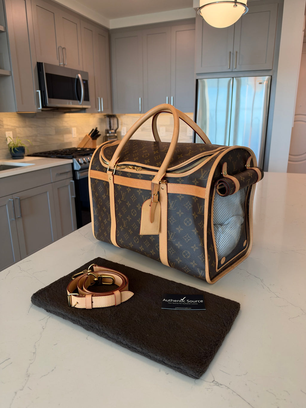 Louis Vuitton Sac Chein Pet Carrier New Model
