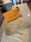 Louis Vuitton Beige Damier Lambswool Blanket
