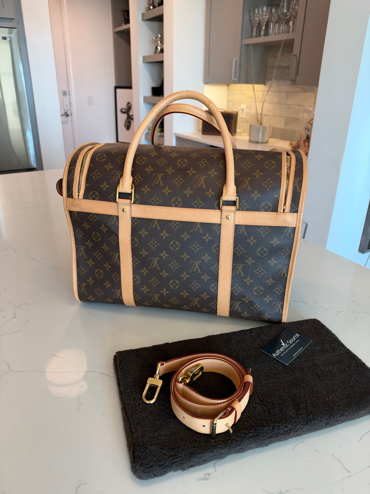 Louis Vuitton Sac Chein Pet Carrier New Model