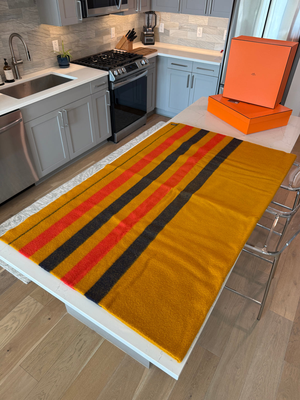 Hermes Rocabar Wool Blanket