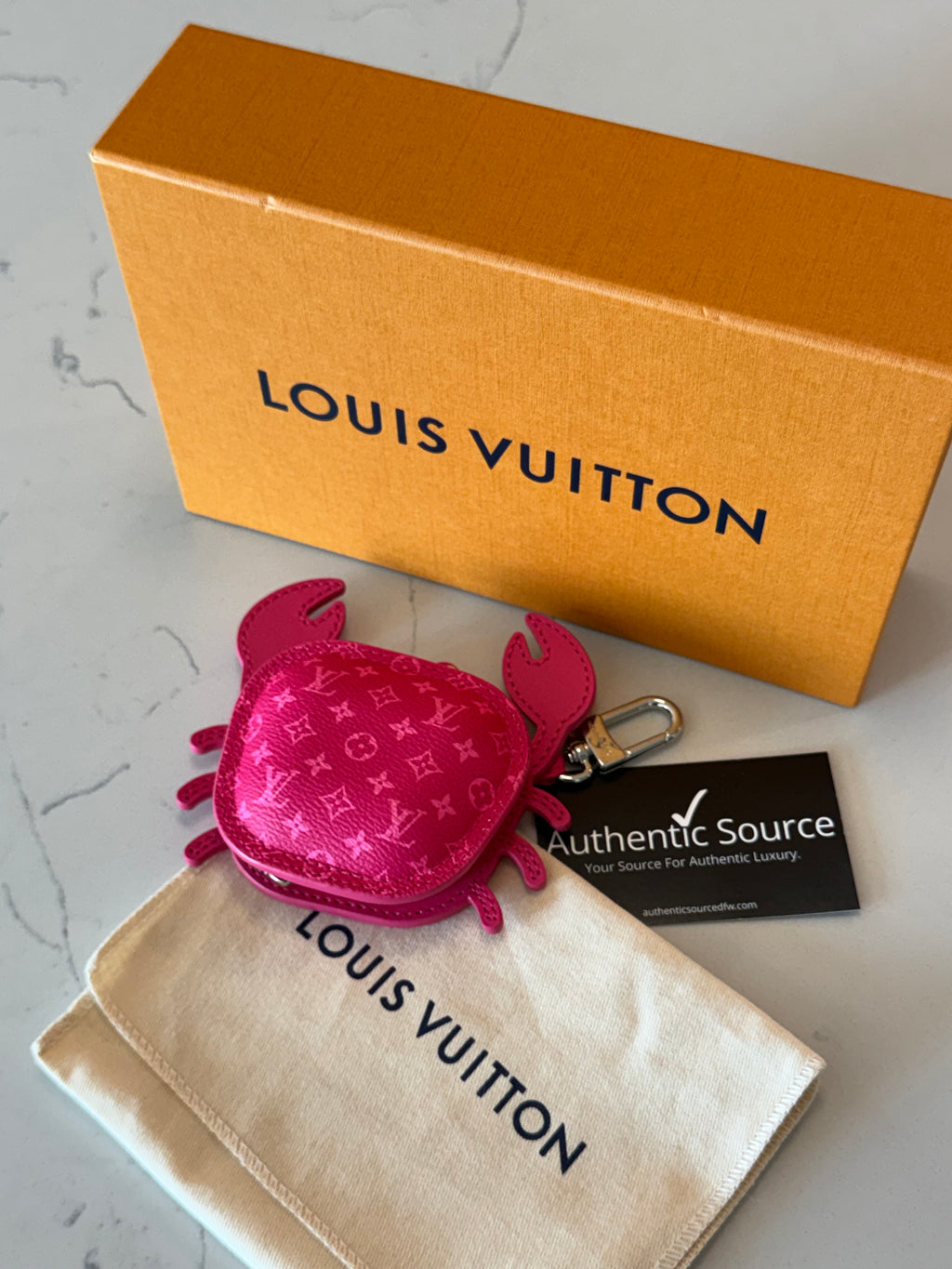 Louis Vuitton Crab Bag Charm Coin Pouch