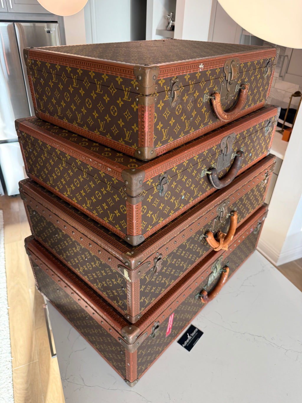 Louis Vuitton Stack of 4 Trunks