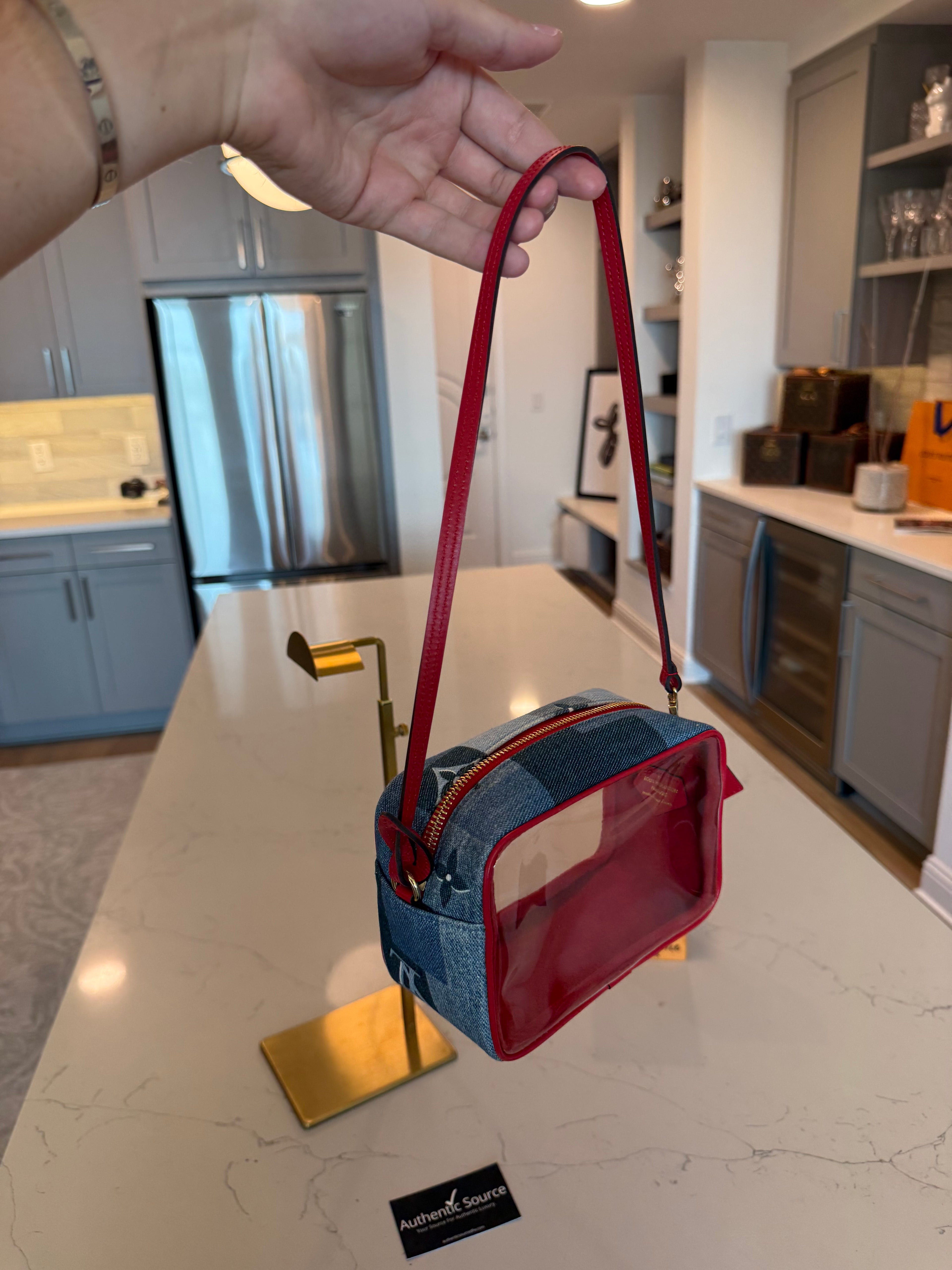 Louis Vuitton Beach Pouch Denim Monogram Rare