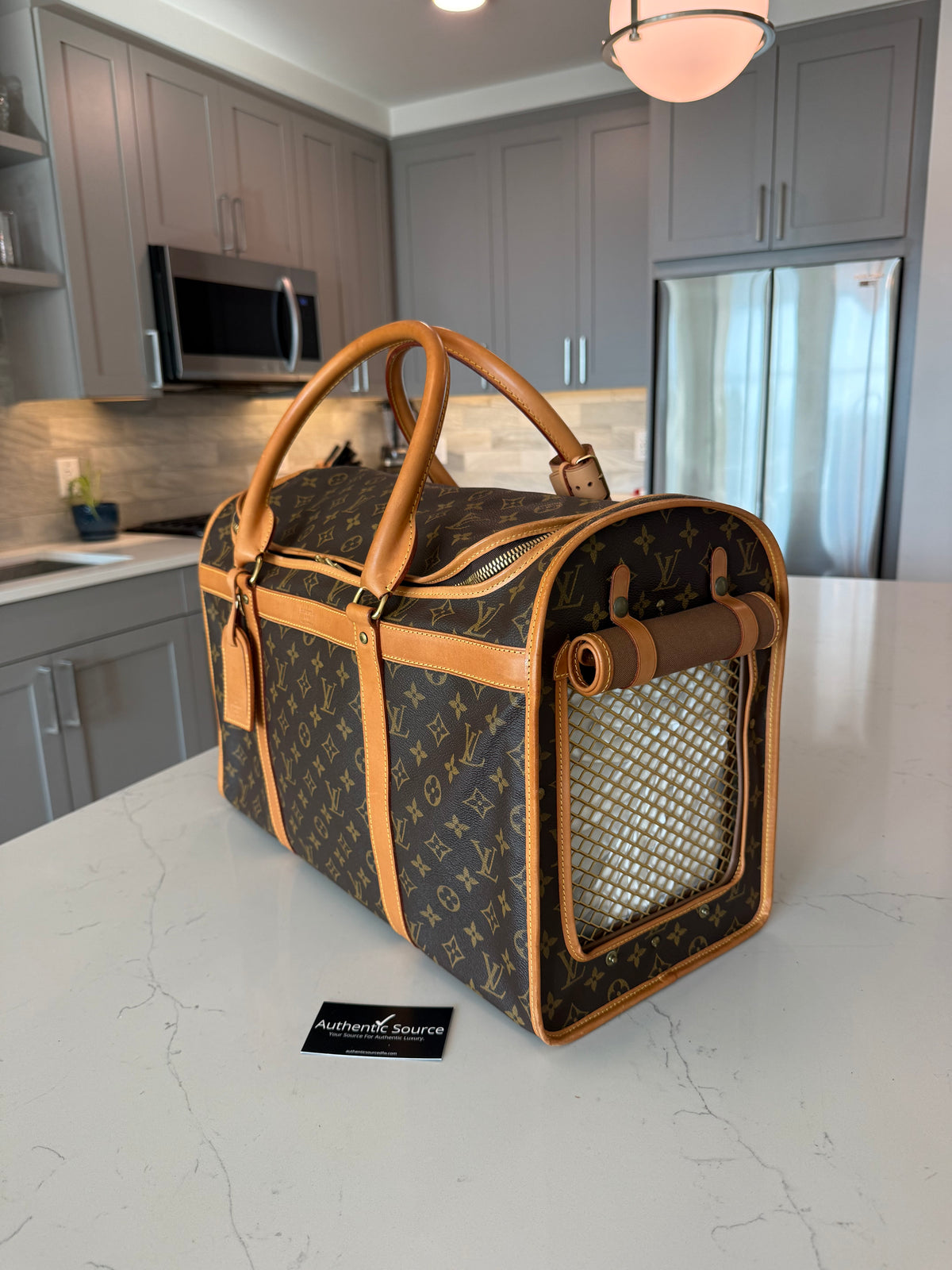 Louis Vuitton Pet Carrier Sac Chein 50