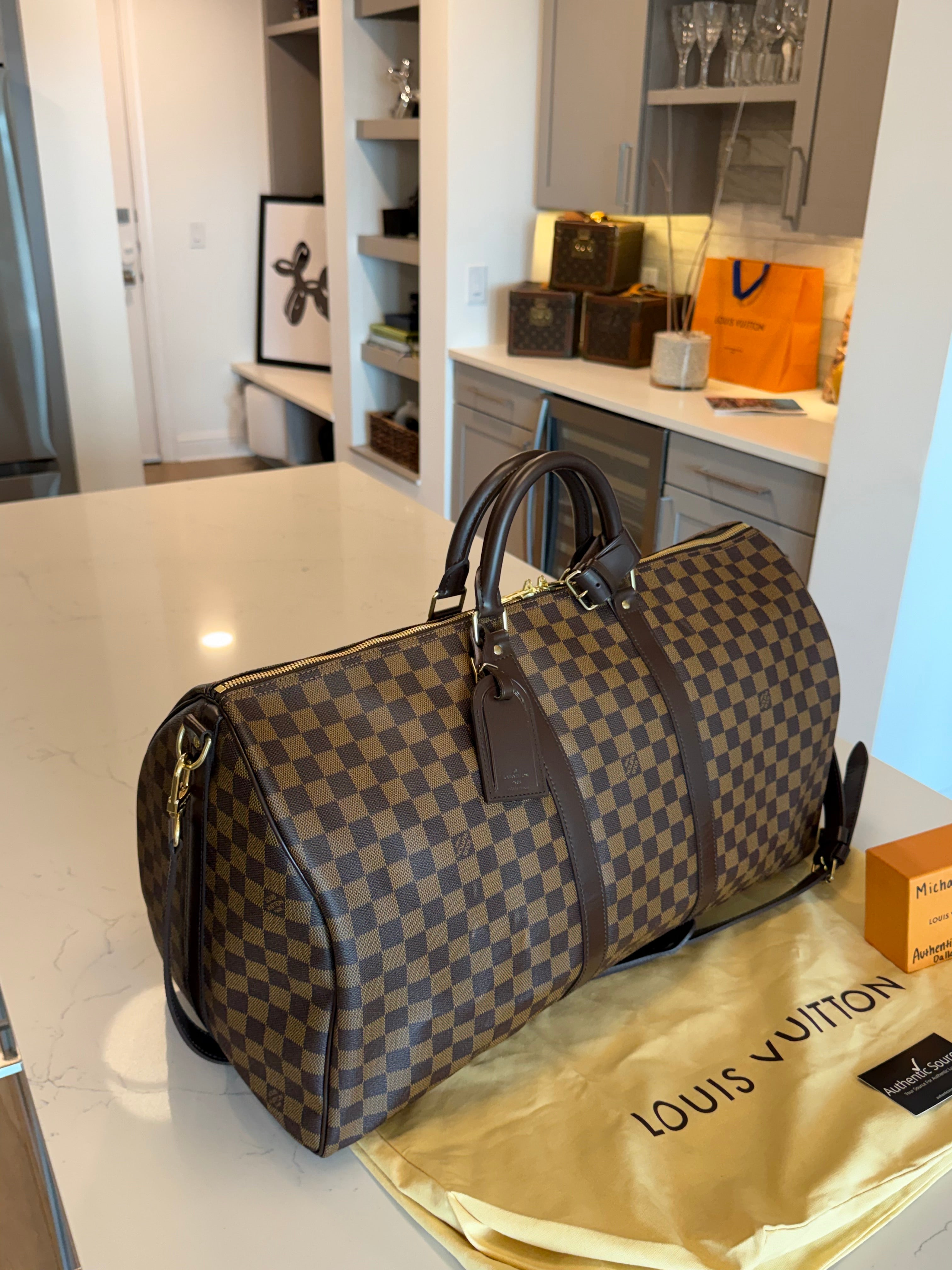 Louis Vuitton Keepall 55 Bandouliere DE