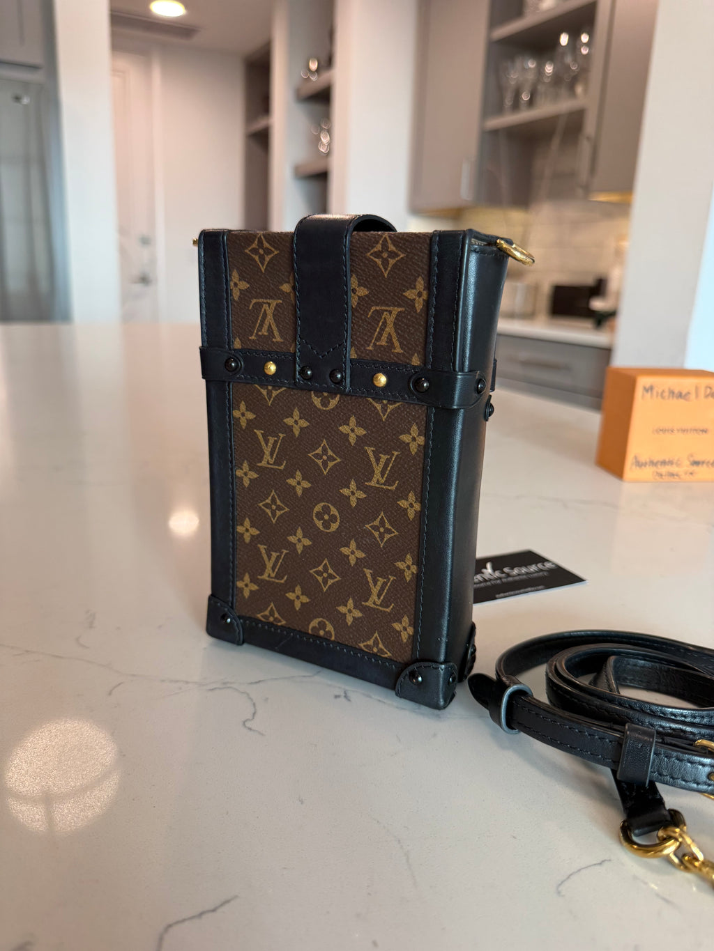 Louis Vuitton Monogram Trunk Pouchette Verticale