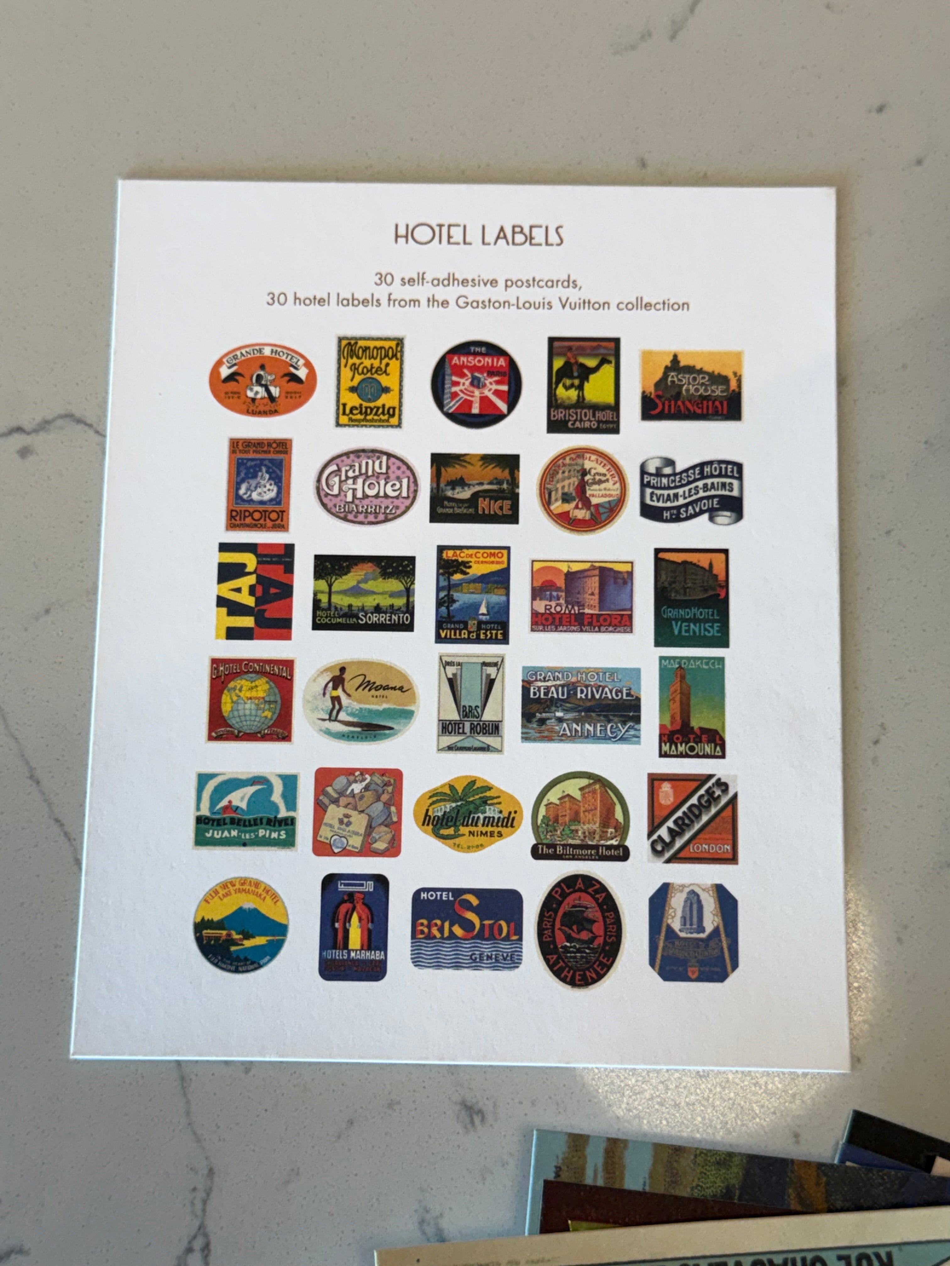 Louis Vuitton Collectors Hotel Post Cards/Stickers