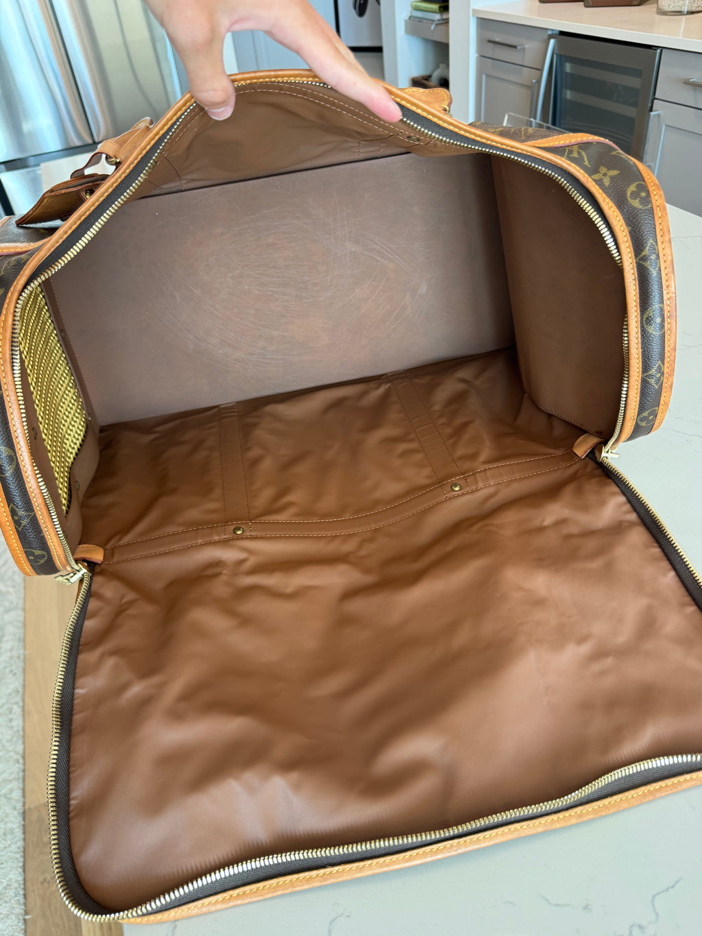 Louis Vuitton Pet Carrier Sac Chein 50