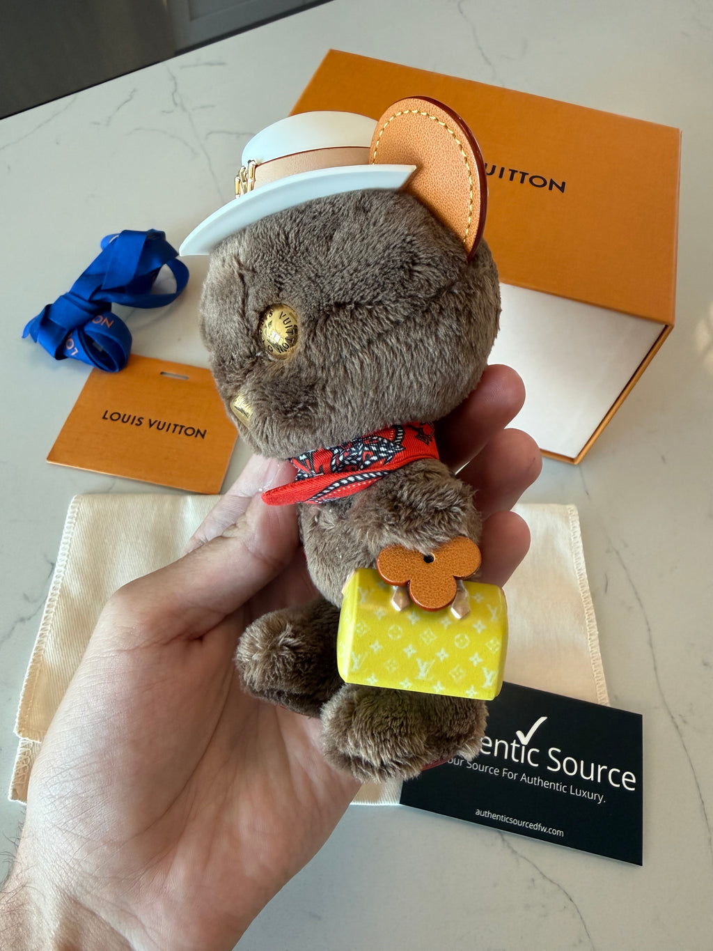 Louis Vuitton Bear Bag Charm with Box