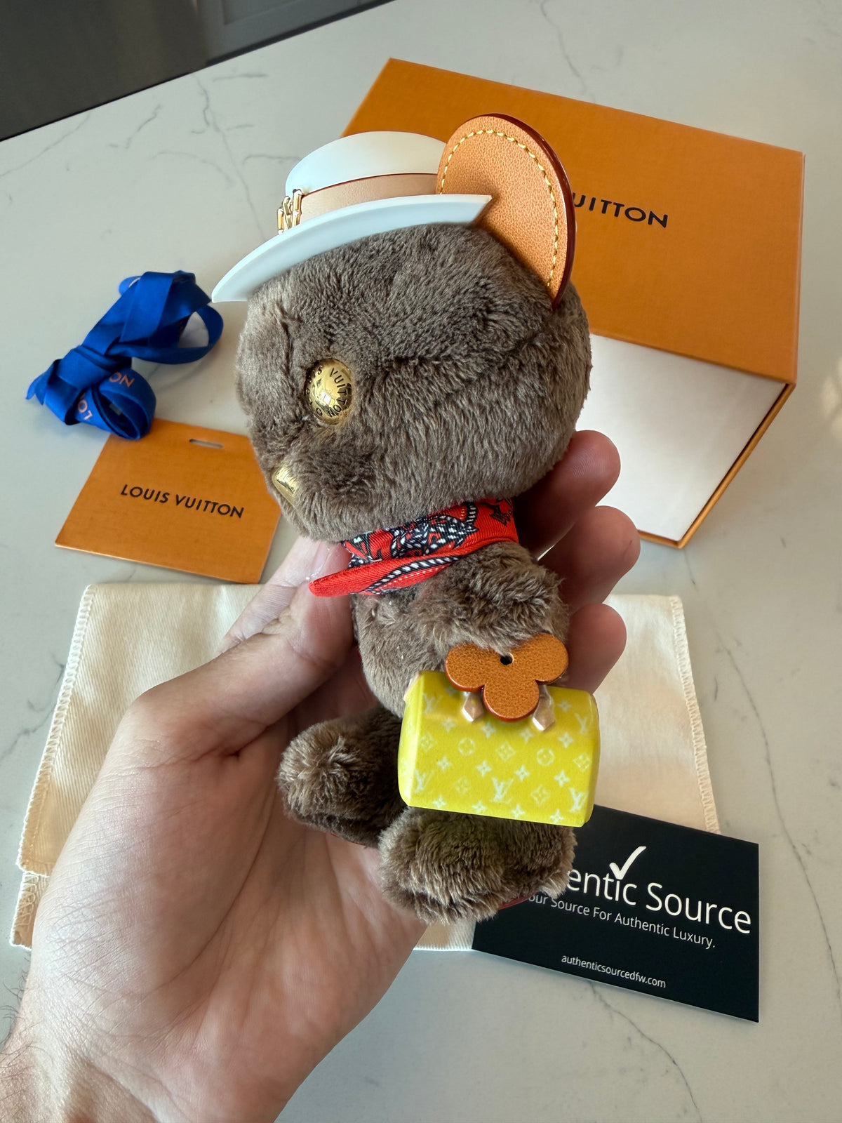 Louis Vuitton Bear Bag Charm with Box