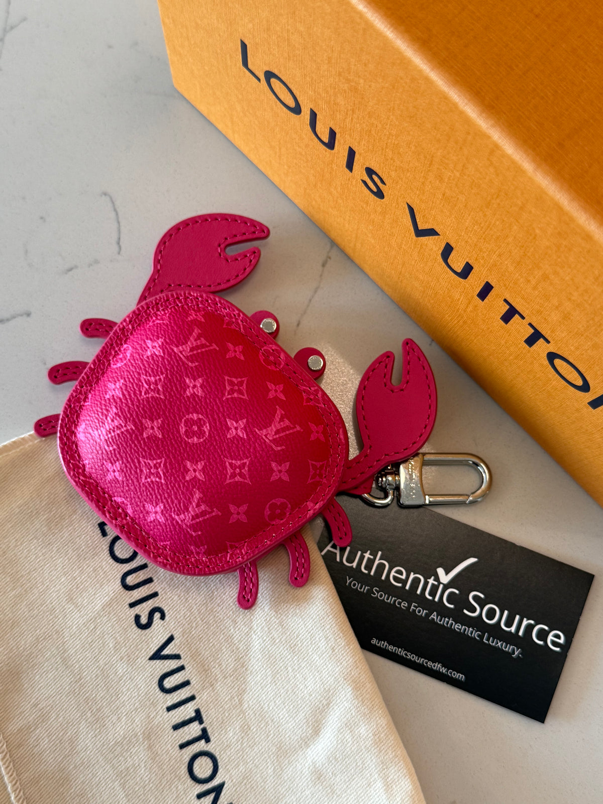 Louis Vuitton Crab Bag Charm Coin Pouch