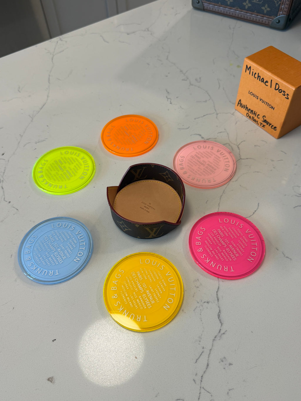 Louis Vuitton Monogram Coasters