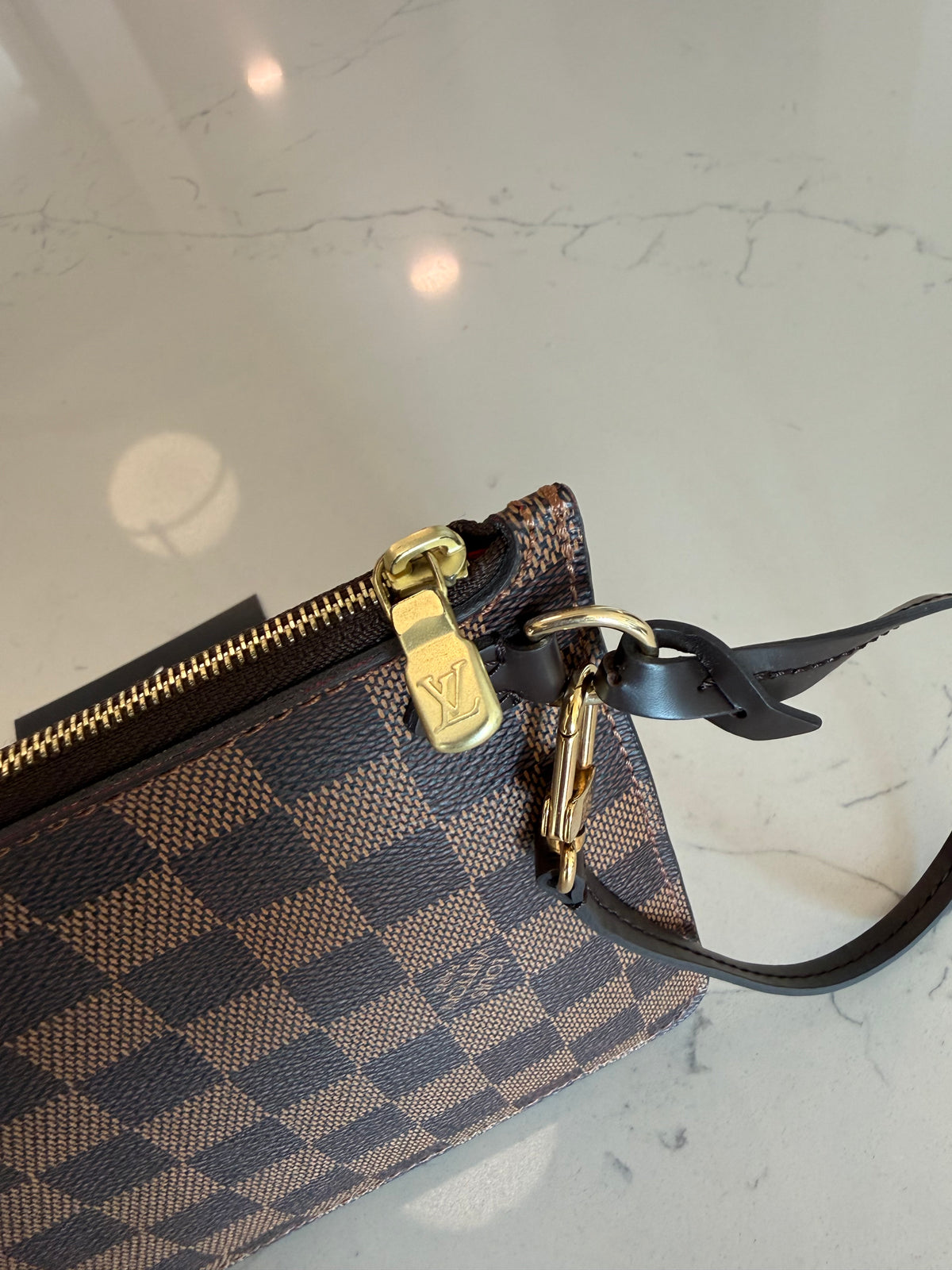 Louis Vuitton Neverfull MM Damier Ebene with Pouch