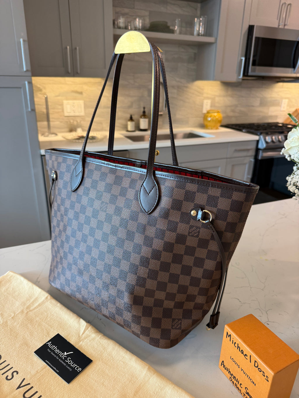 Louis Vuitton Neverfull MM Damier Ebene