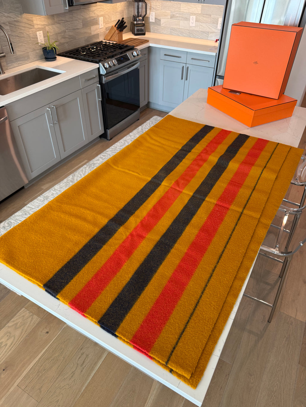 Hermes Rocabar Wool Blanket
