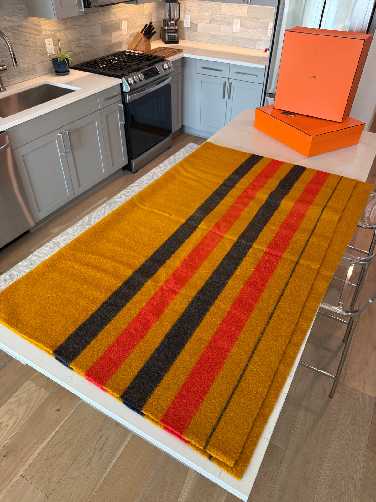 Hermes Rocabar Wool Blanket