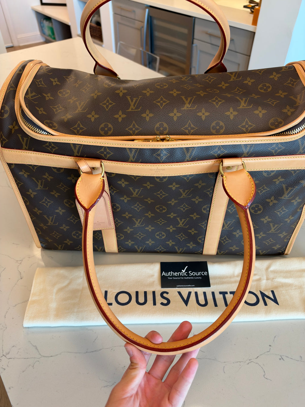 Louis Vuitton Sac Chein Pet Carrier New Model