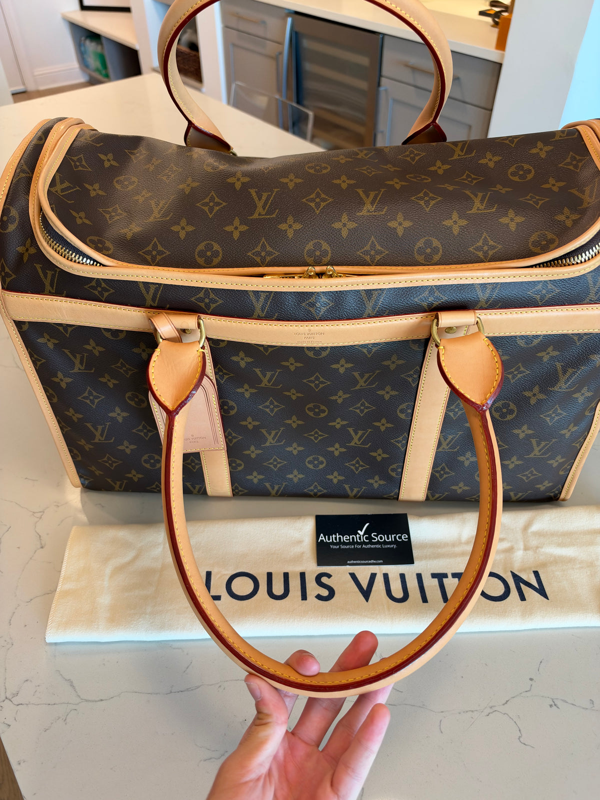 Louis Vuitton Sac Chein Pet Carrier New Model
