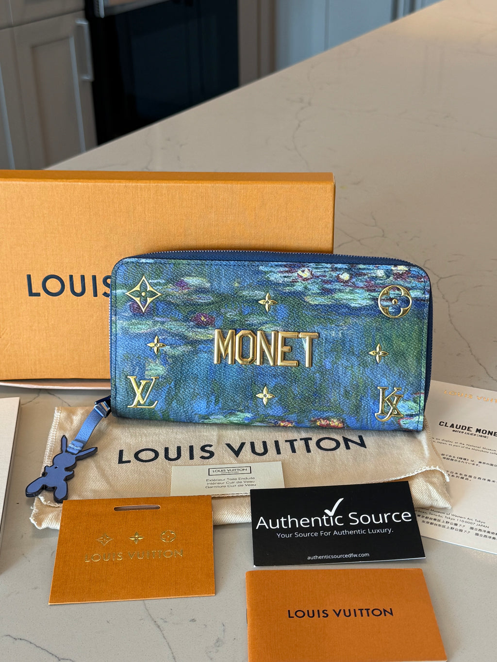 Louis Vuitton MONET Zippy Wallet - Masters Collection, Rare