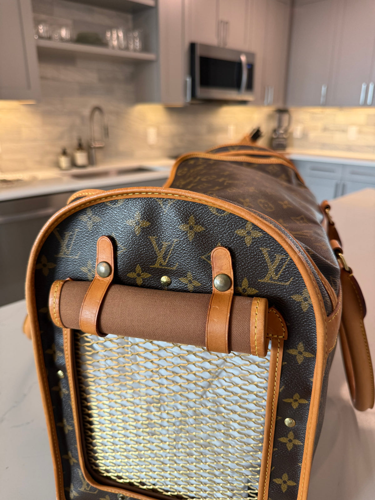 Louis Vuitton Pet Carrier Sac Chein 50