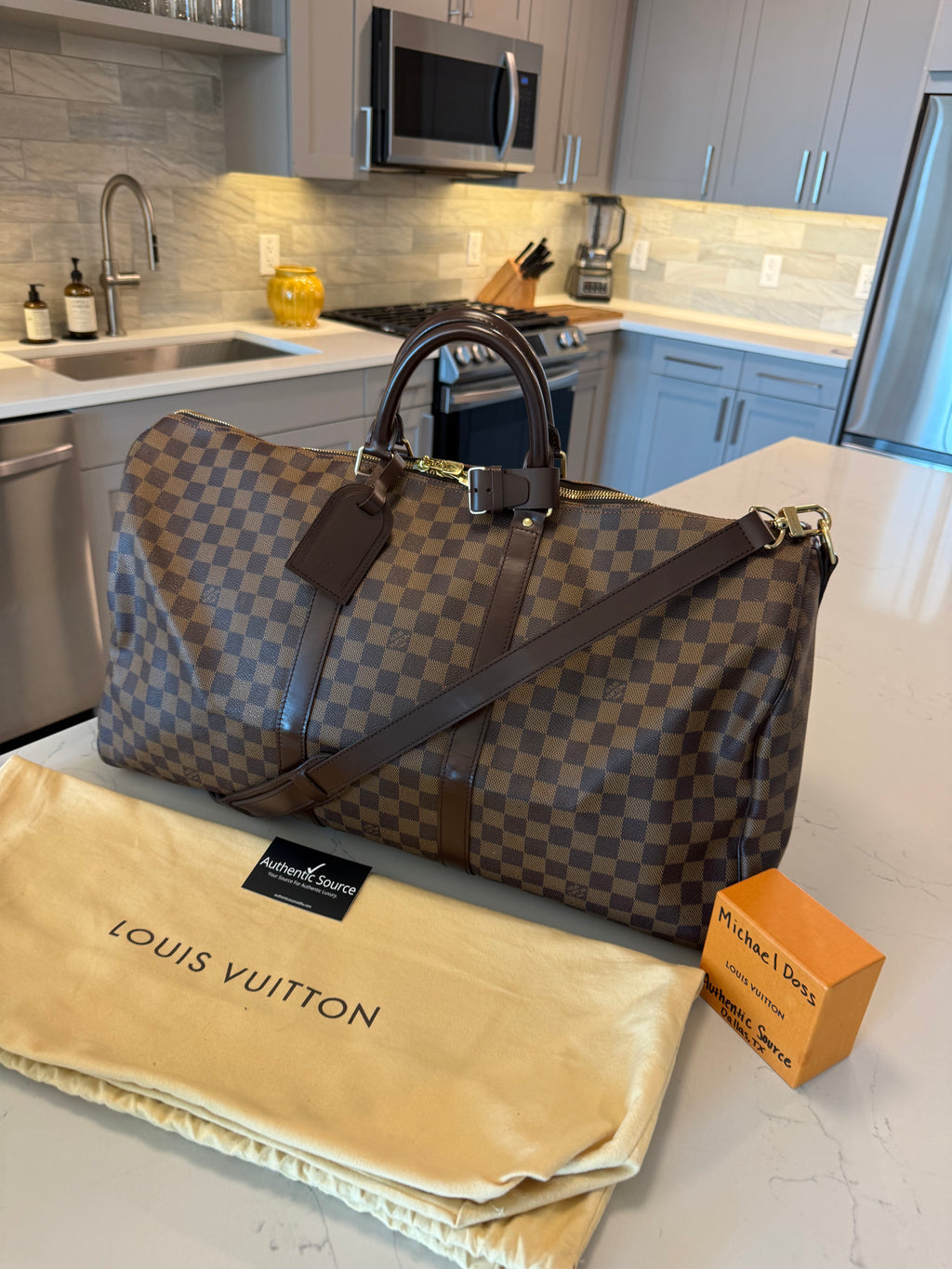 Louis Vuitton Keepall 55 Bandouliere DE