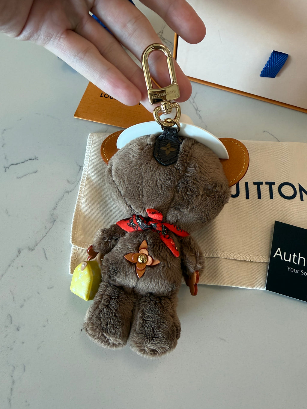 Louis Vuitton Bear Bag Charm with Box
