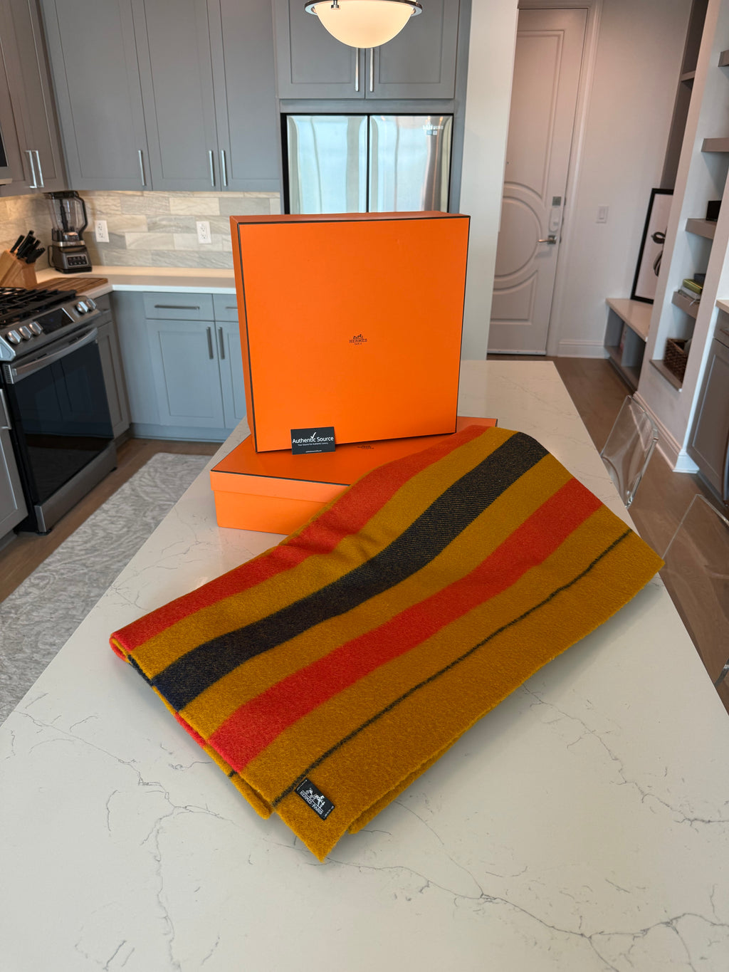 Hermes Rocabar Wool Blanket